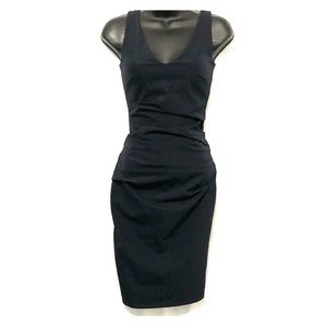 Navy Taffeta Dress